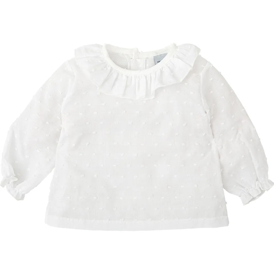 Babidu Camicia Plumetti Volant 2 anni cotone