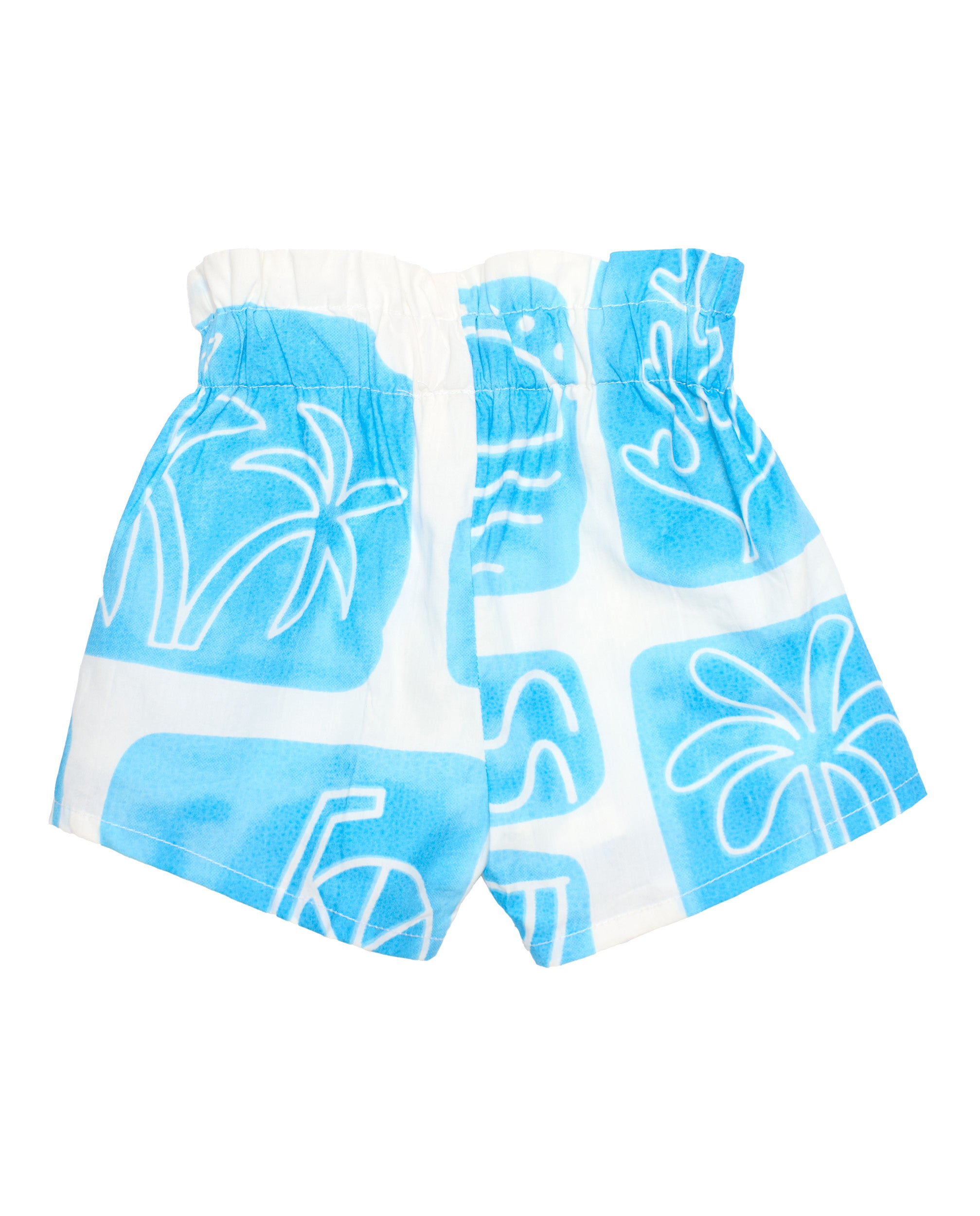 Tuc Tuc completo bambina stampa tropicale bianco