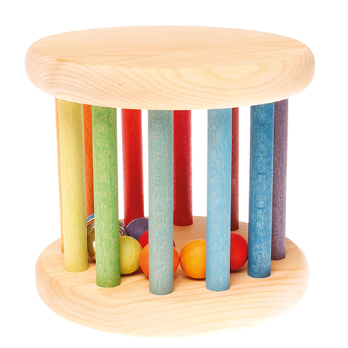 Grimm's Maxi Babyroller sonaglio legno arcobaleno