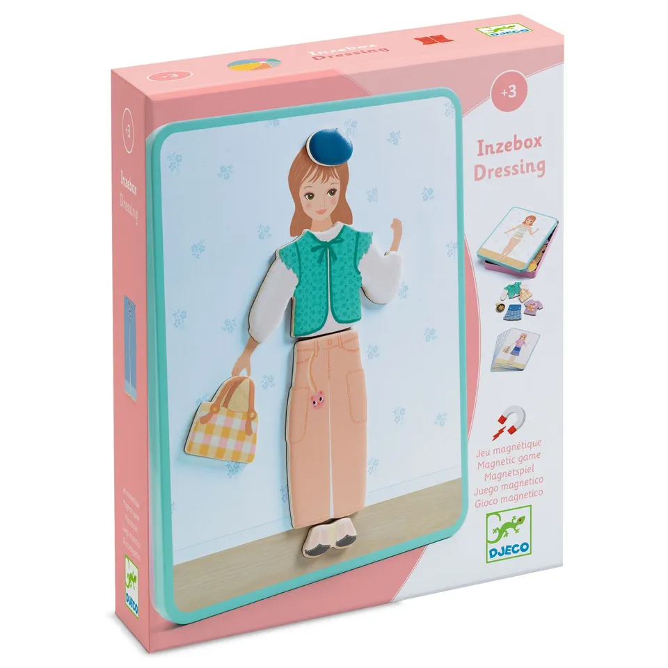 Djeco Dressing gioco magnetico 38 pezzi legno 3 anni