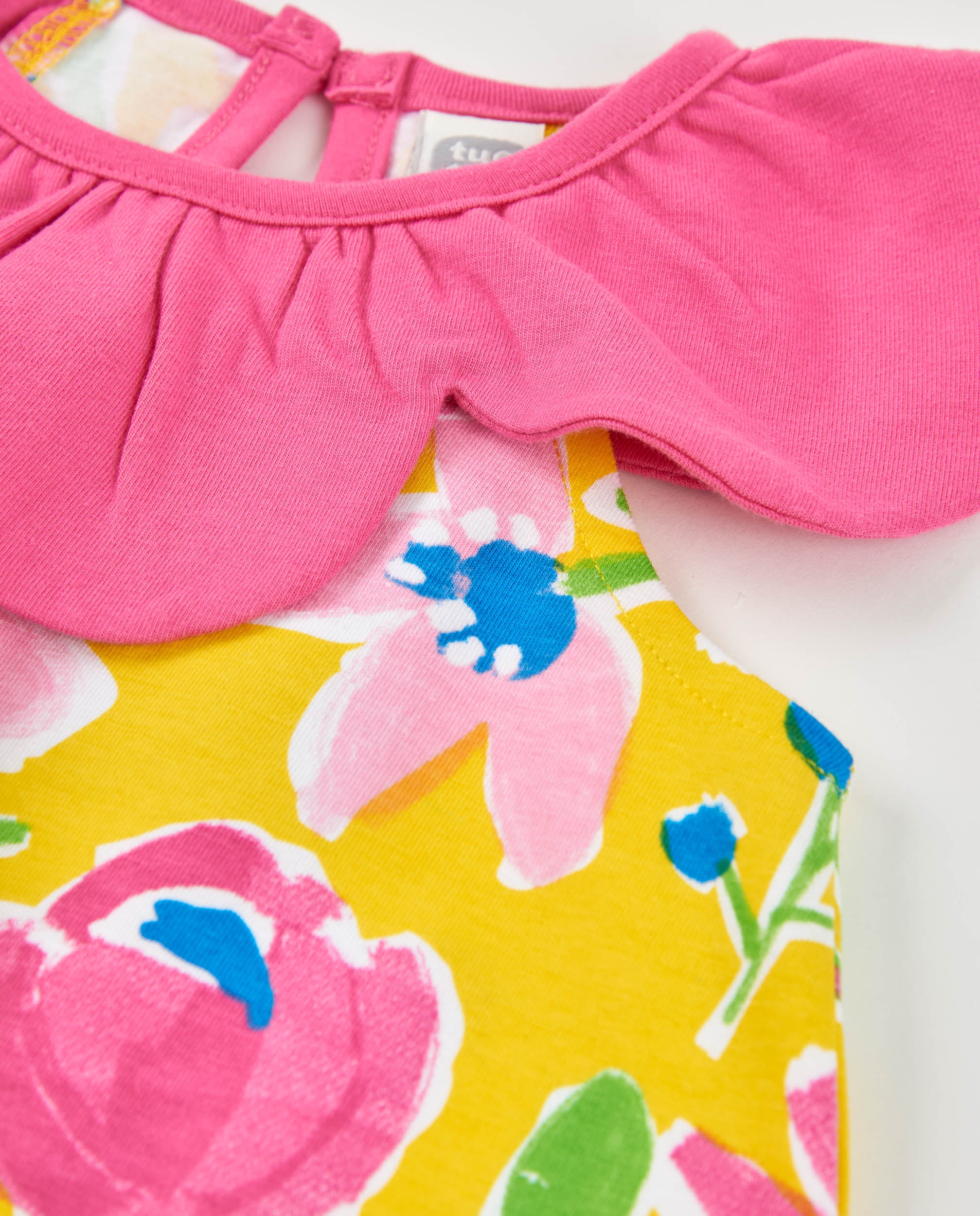 Tuc Tuc vestito bambina giallo fiori collo petali