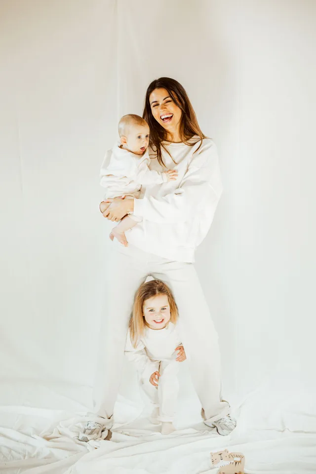 Ella and Rapha Sis felpa bambina avorio cotone