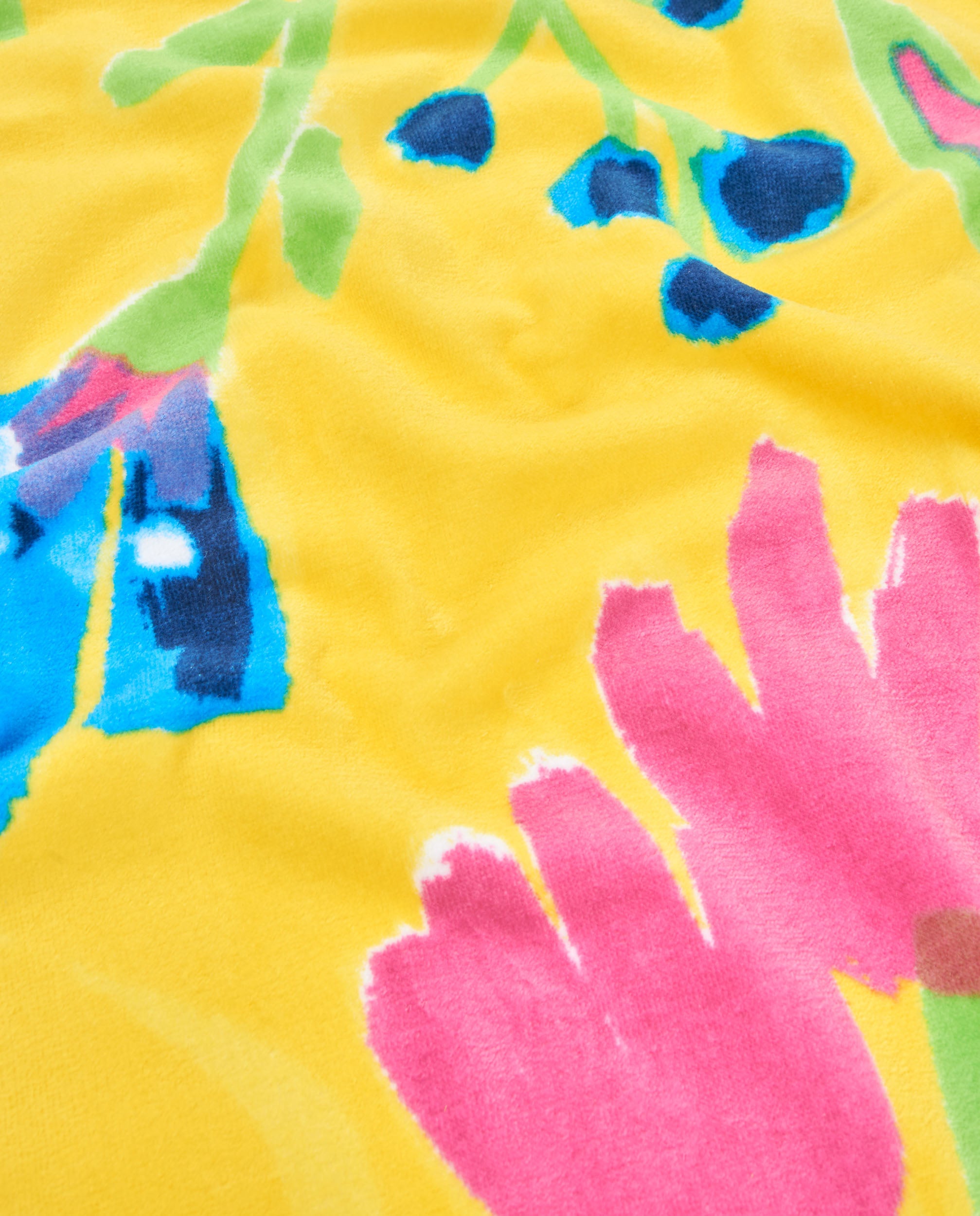 Tuc Tuc telo mare bambina giallo stampa fiori