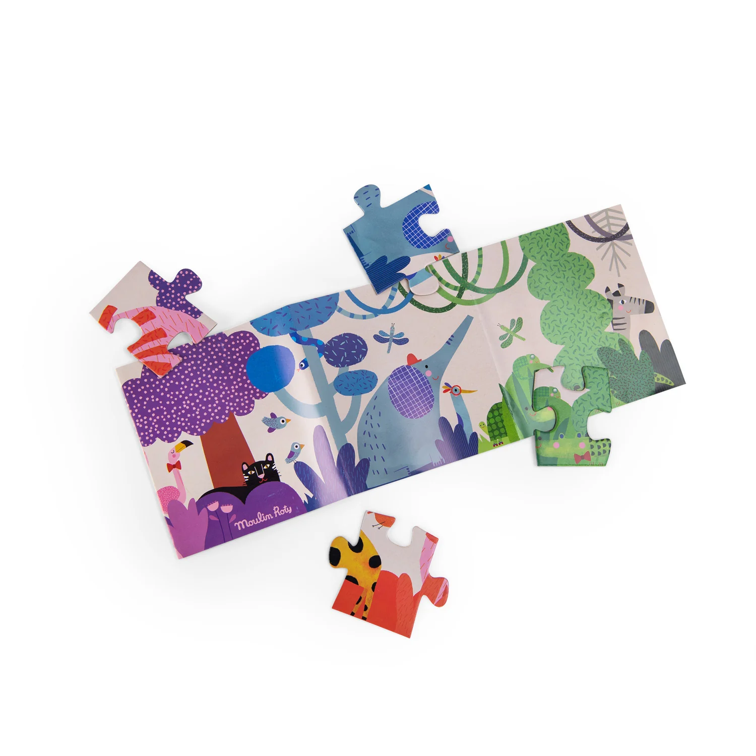 Moulin Roty Les Toupitis puzzle 24 pezzi giungla