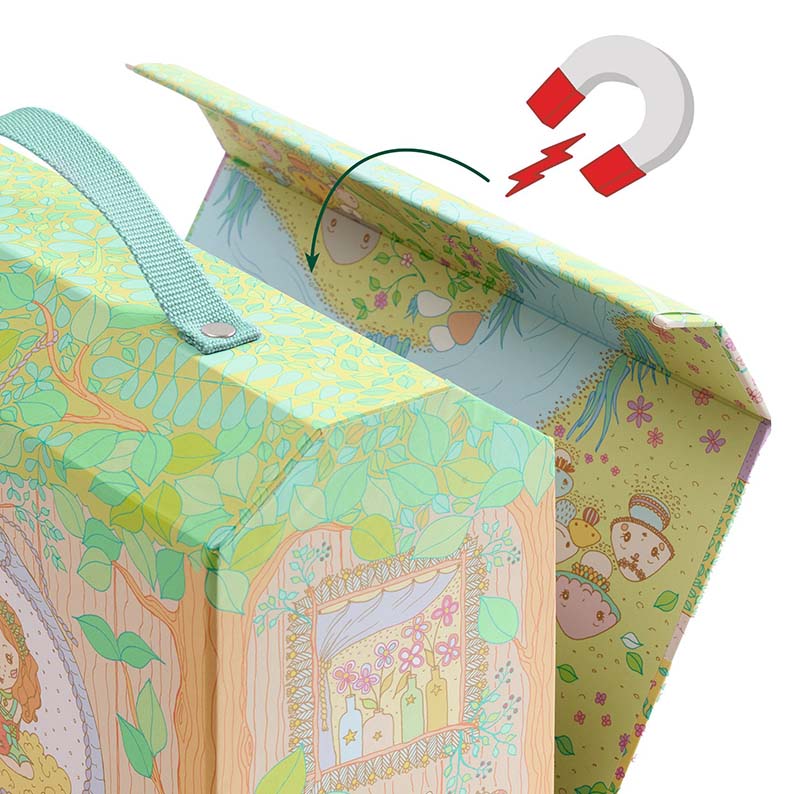 Djeco Tinyly Sylvia Fox House personaggio vinile con valigetta