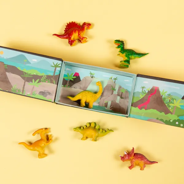 Tiger Tribe Mini Mondo dinosauri 6 pezzi tascabile