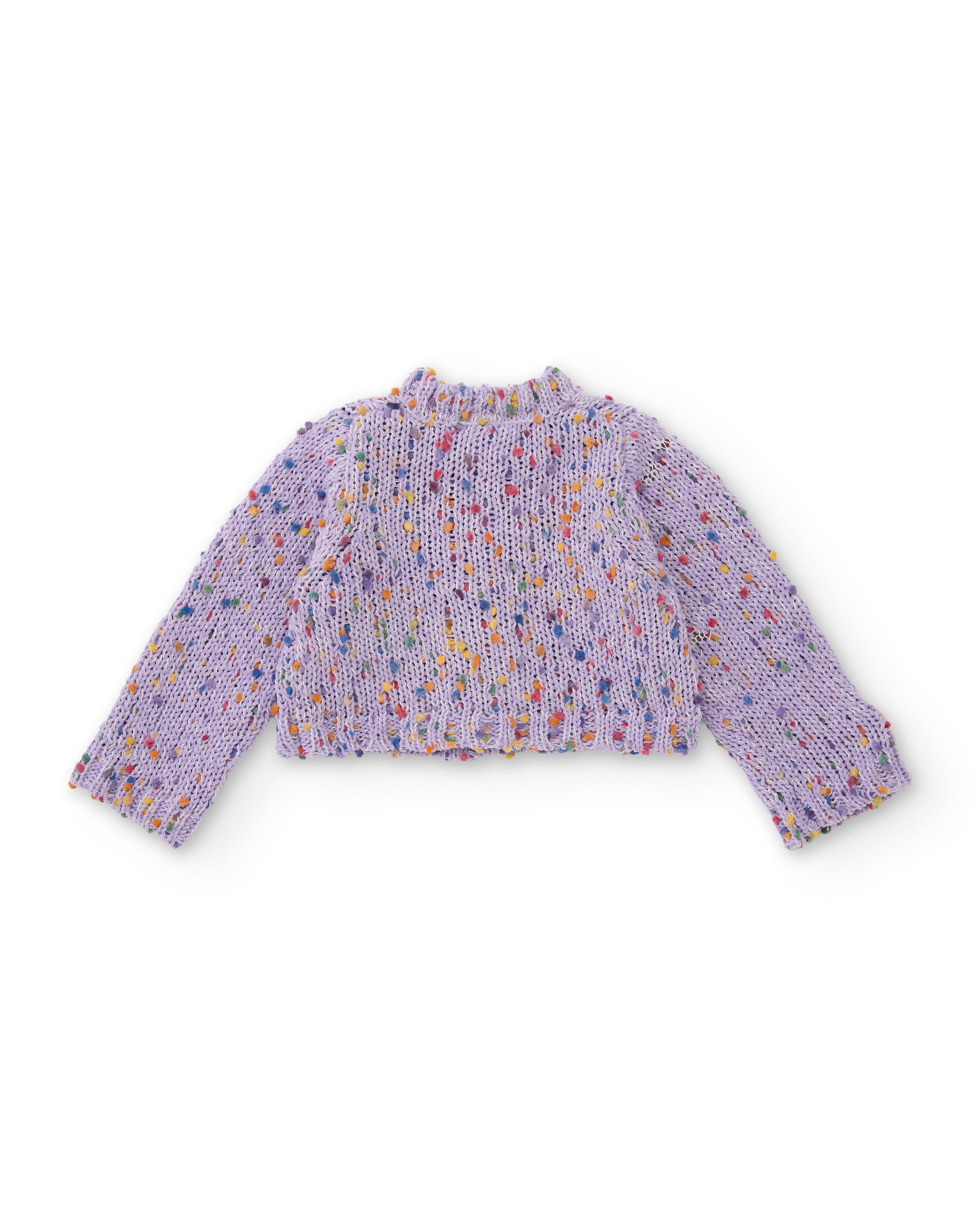 Tuc Tuc giacca maglia neonata lilla stampa fiori