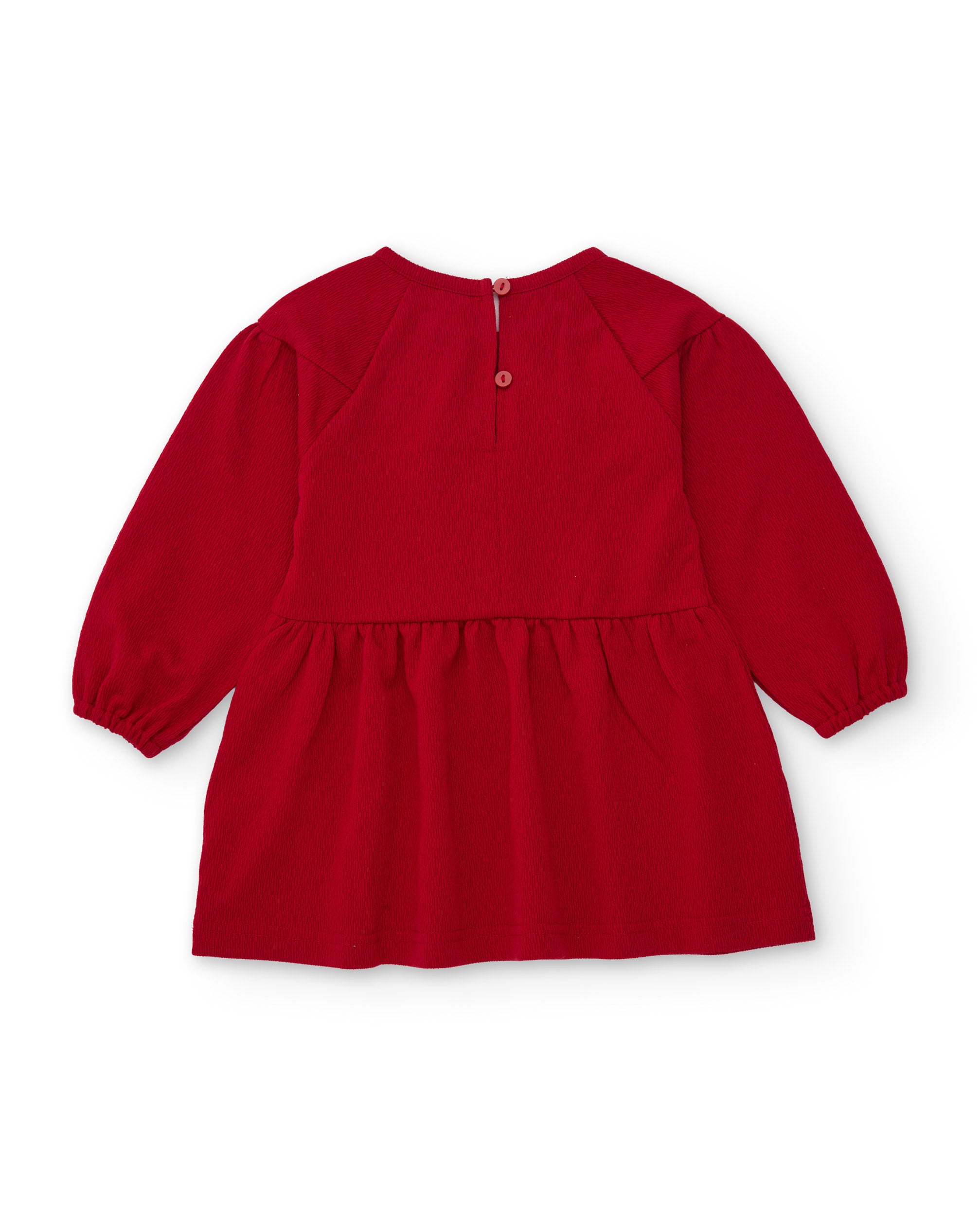 Tuc tuc Vestito bambina rosso con fiori ricamati