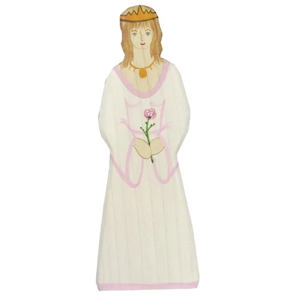 Holztiger Principessa in piedi statuina legno 16,9 cm