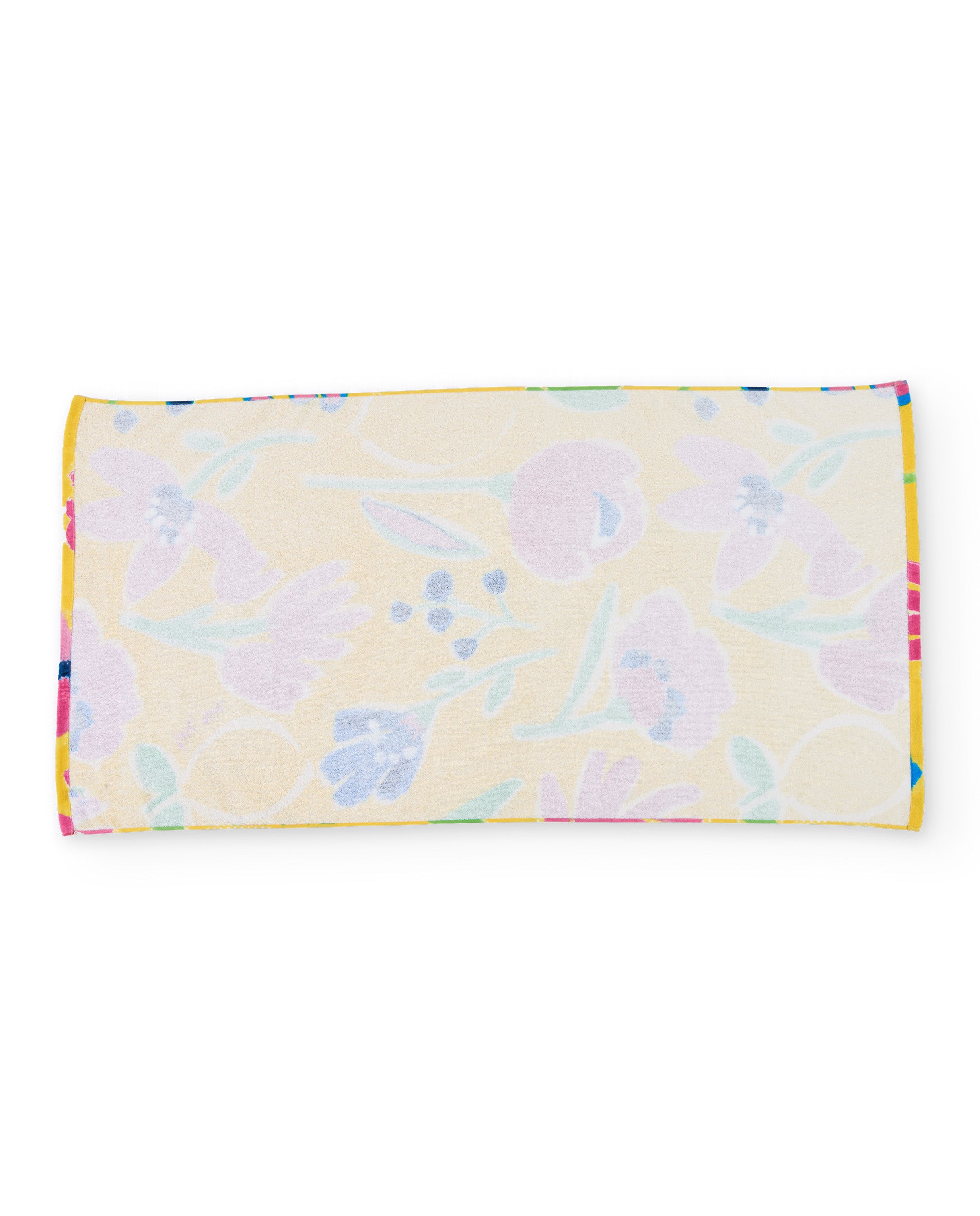 Tuc Tuc telo mare bambina giallo stampa fiori