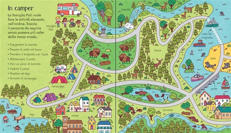 Usborne Vacanze libro giochi 64 pagine copertina rigida