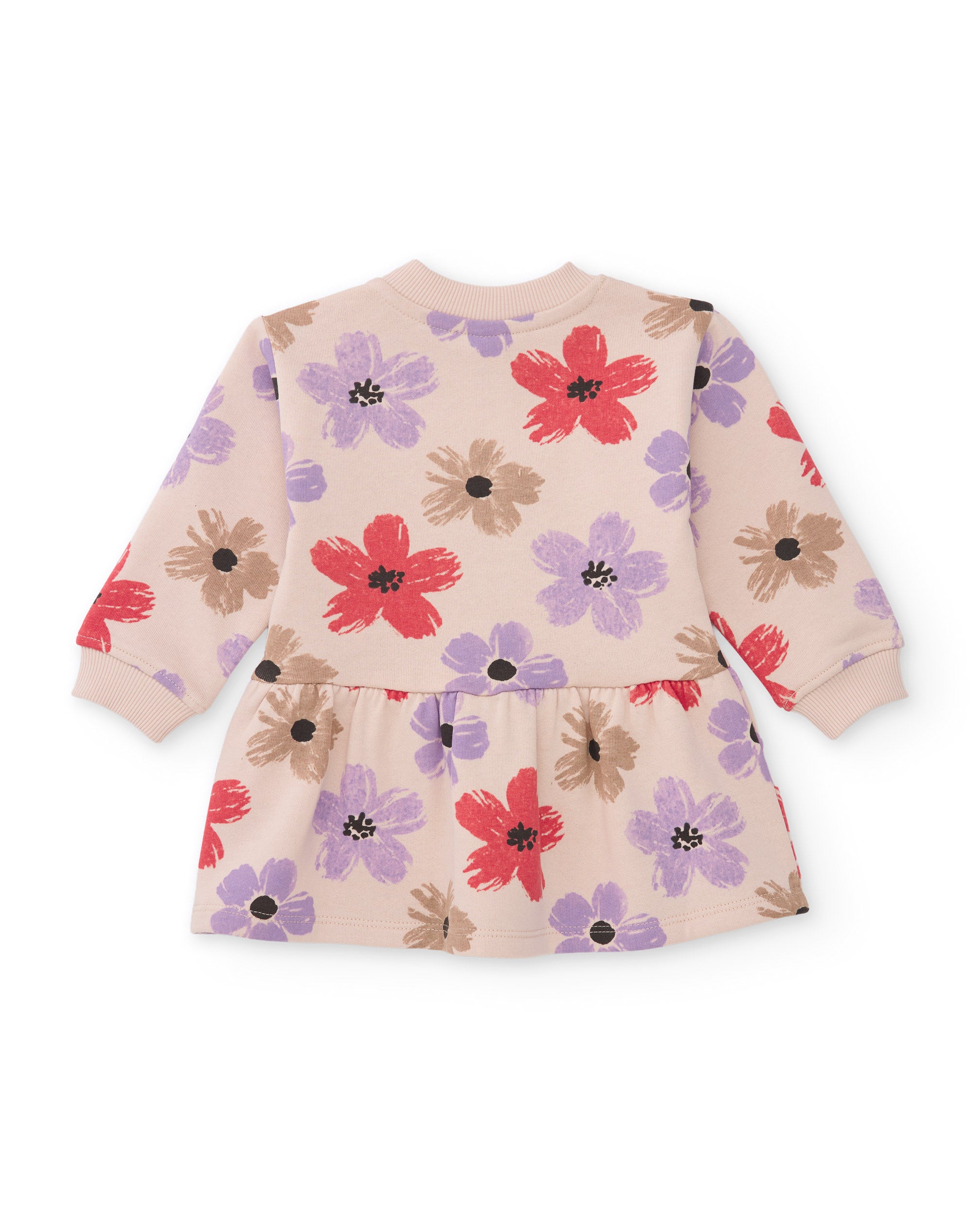 Tuc Tuc vestito felpa beige bambina fiori