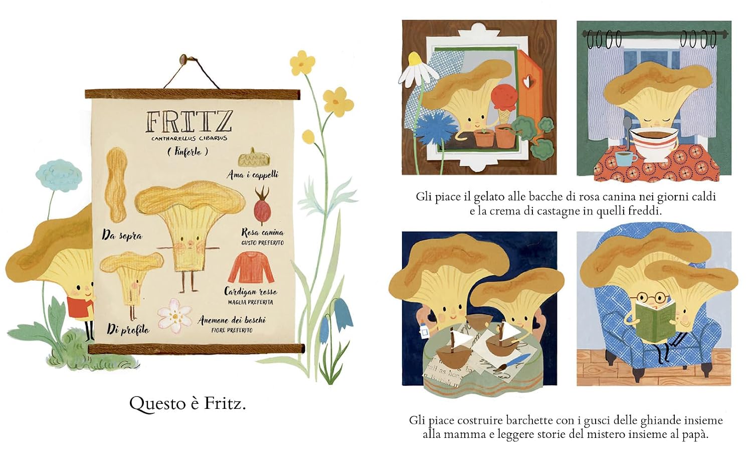 Emme Edizioni Fritz Storia di un fungo libro 4 anni