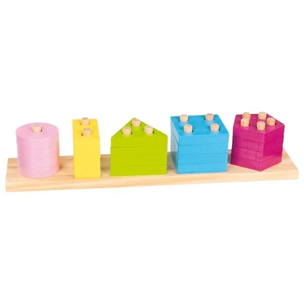 Goki Colori e Forme Impilabile Legno Montessori 38 cm