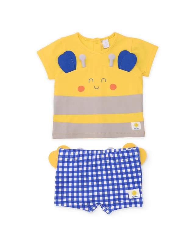 Tuc Tuc costume neonato 2 pezzi giallo ape