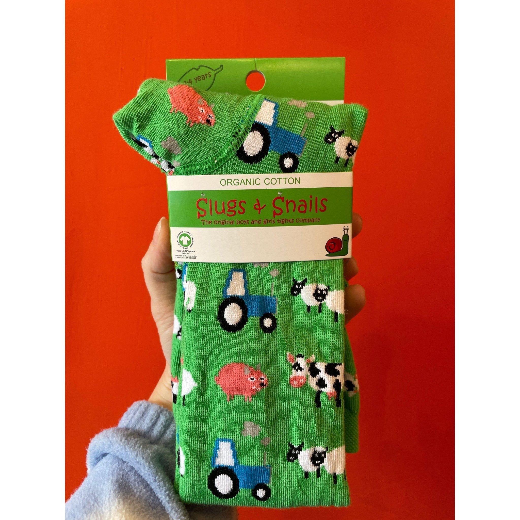 Slugs & Snails Farm Tractors Cows and Sheep Design collant