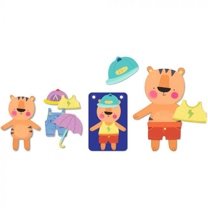 Djeco Rapido Meteo gioco memoria vestire Theo 3-6 anni