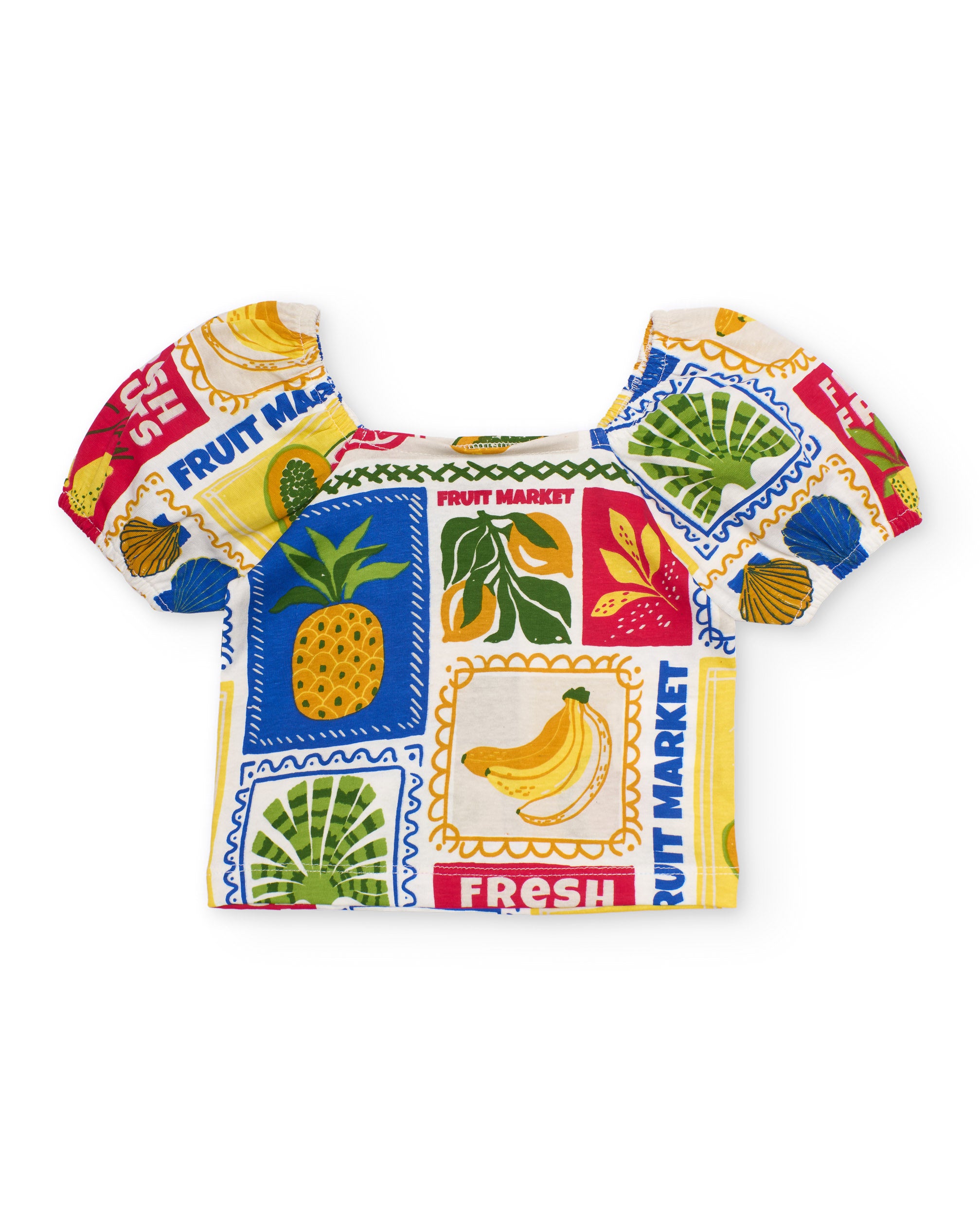 Tuc Tuc completo bambina stampa frutta beige