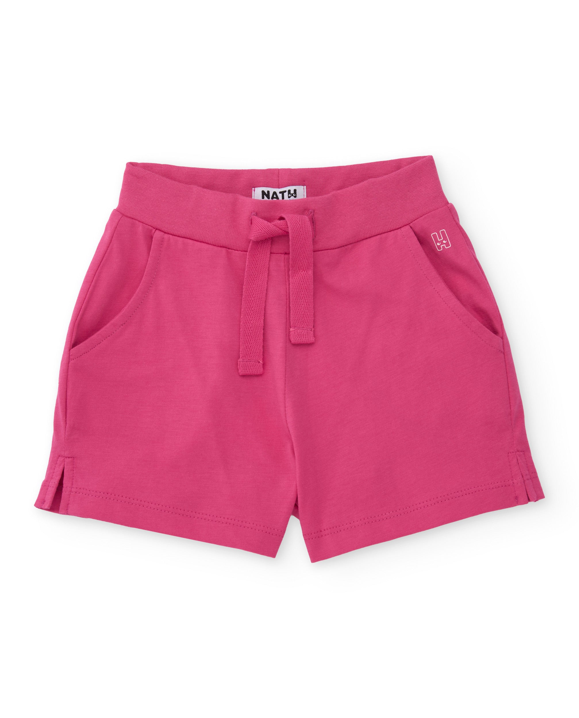 Tuc Tuc completo bambina rosa stampa ibisco con shorts