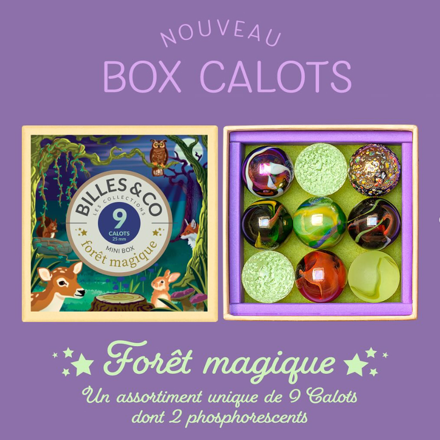 Billes & Co Maxi Magic Forest biglie vetro 9 pezzi luminescenti