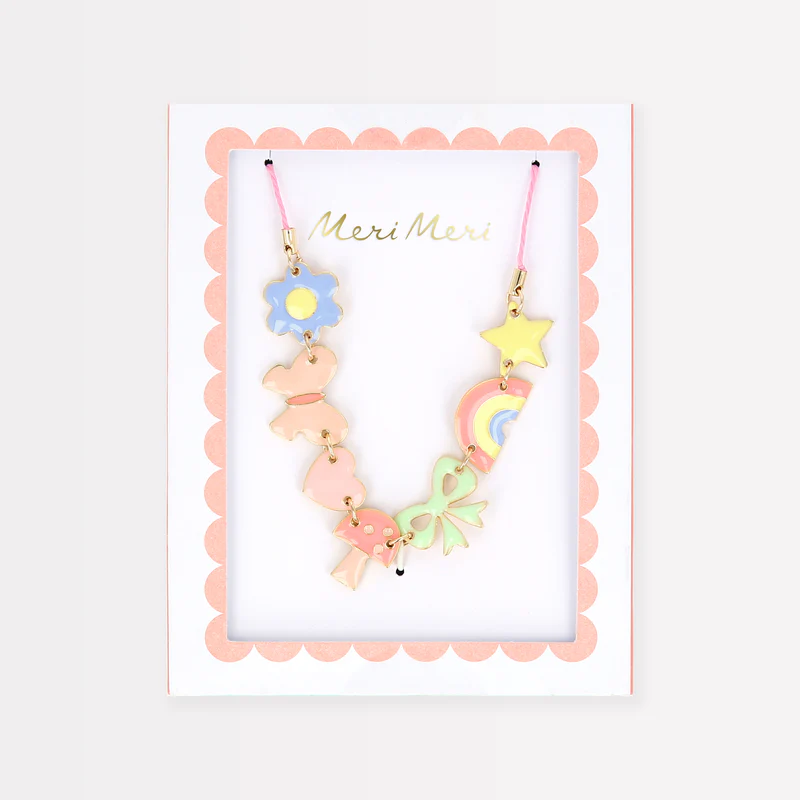 Meri Meri Fun Icons Enamel Charm collana smaltata 8+ anni