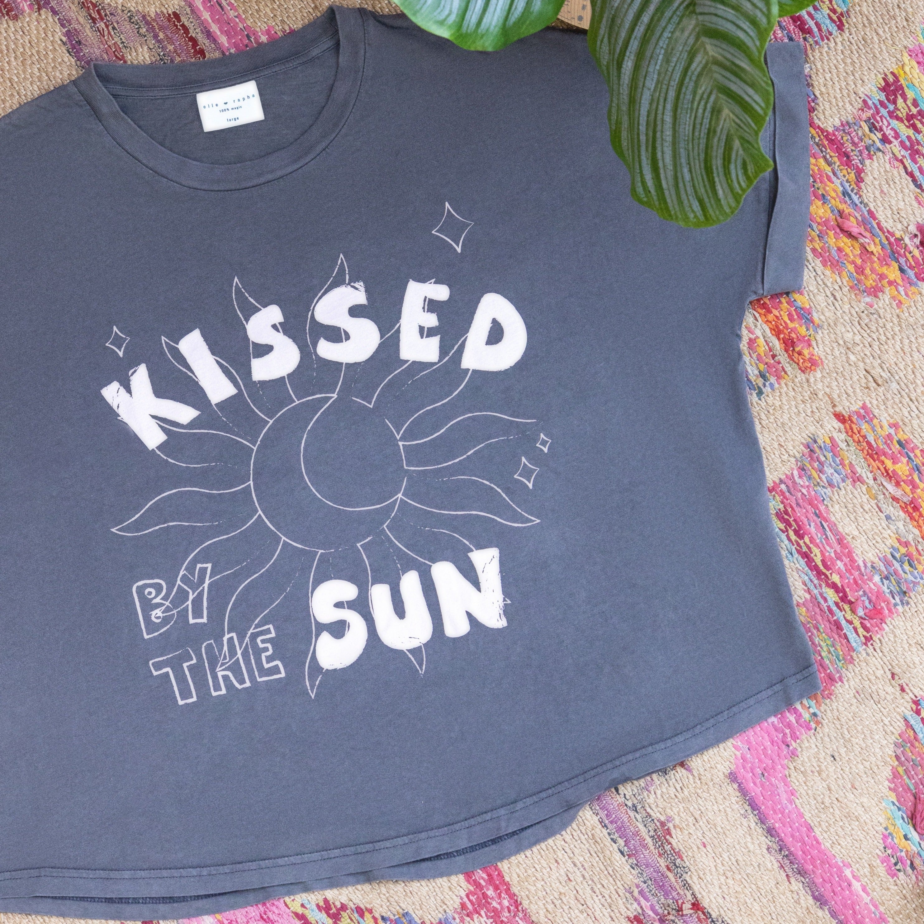 Ella and Rapha Kissed by the Sun t-shirt nero cotone bio