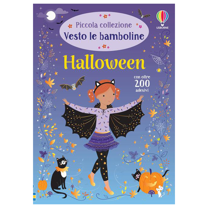 Usborne Vesto le Bamboline Halloween Libro Adesivi 4+