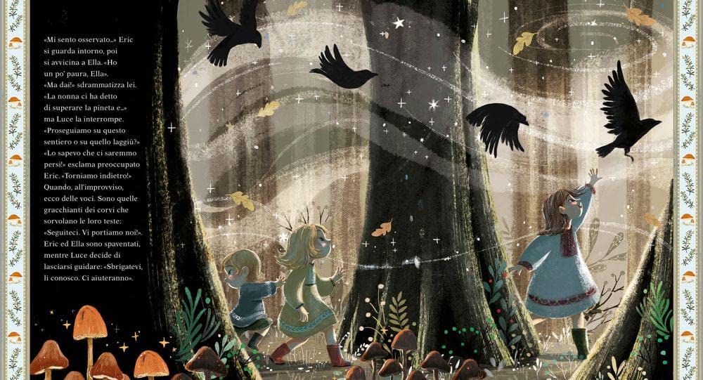 Giunti Eric il corvo e la nebbia libro illustrato 32 pagine 3-6 anni