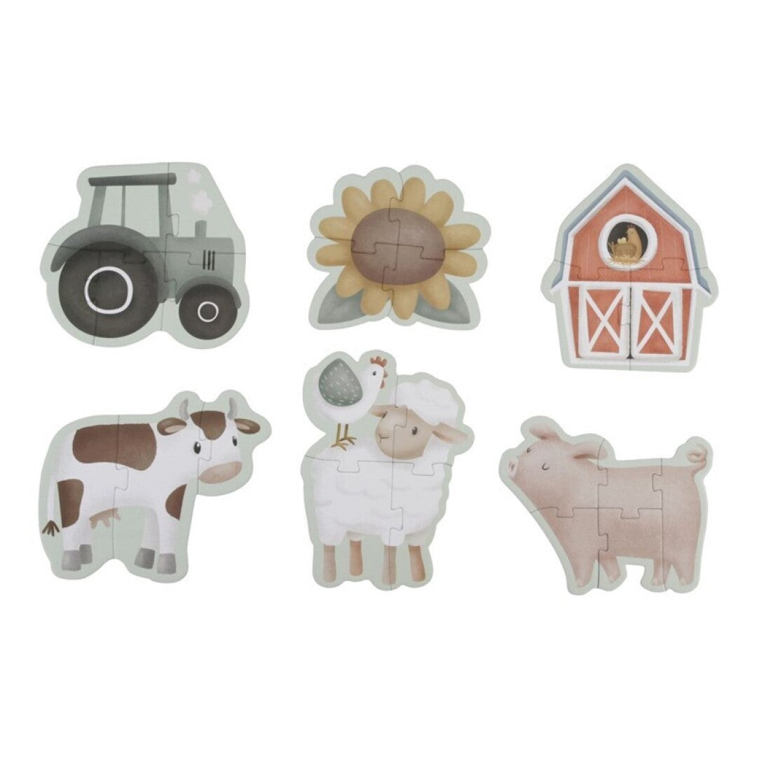 Little Dutch Little Farm puzzle 6 in 1 fattoria