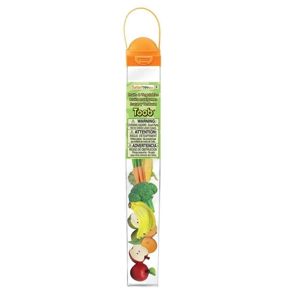 Safari Ltd Toob Frutta e Verdura miniature 8 pezzi Montessori