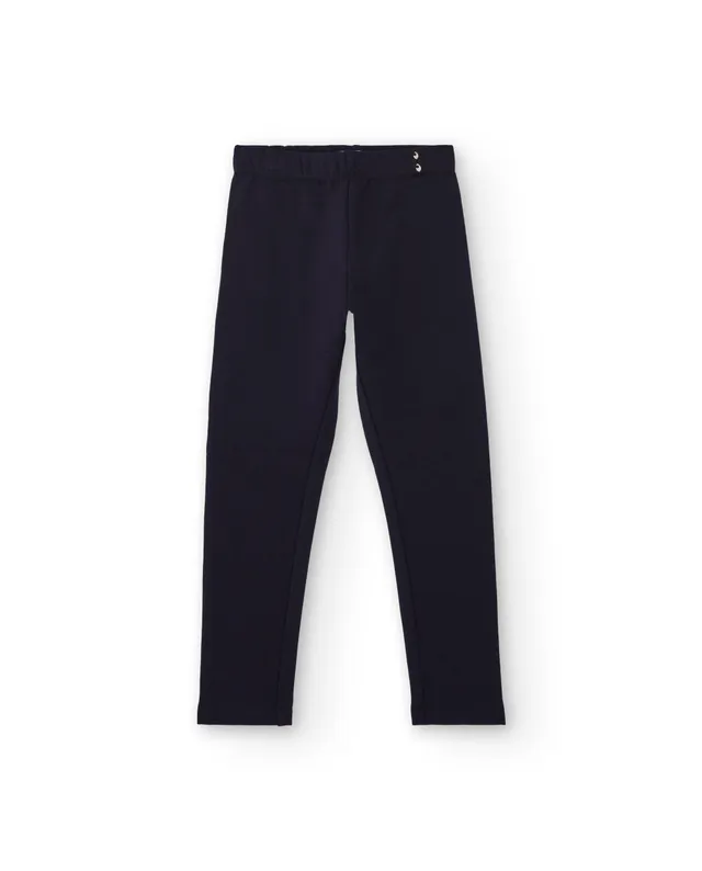 Tuc Tuc leggings bambina blu elasticizzato metallizzato
