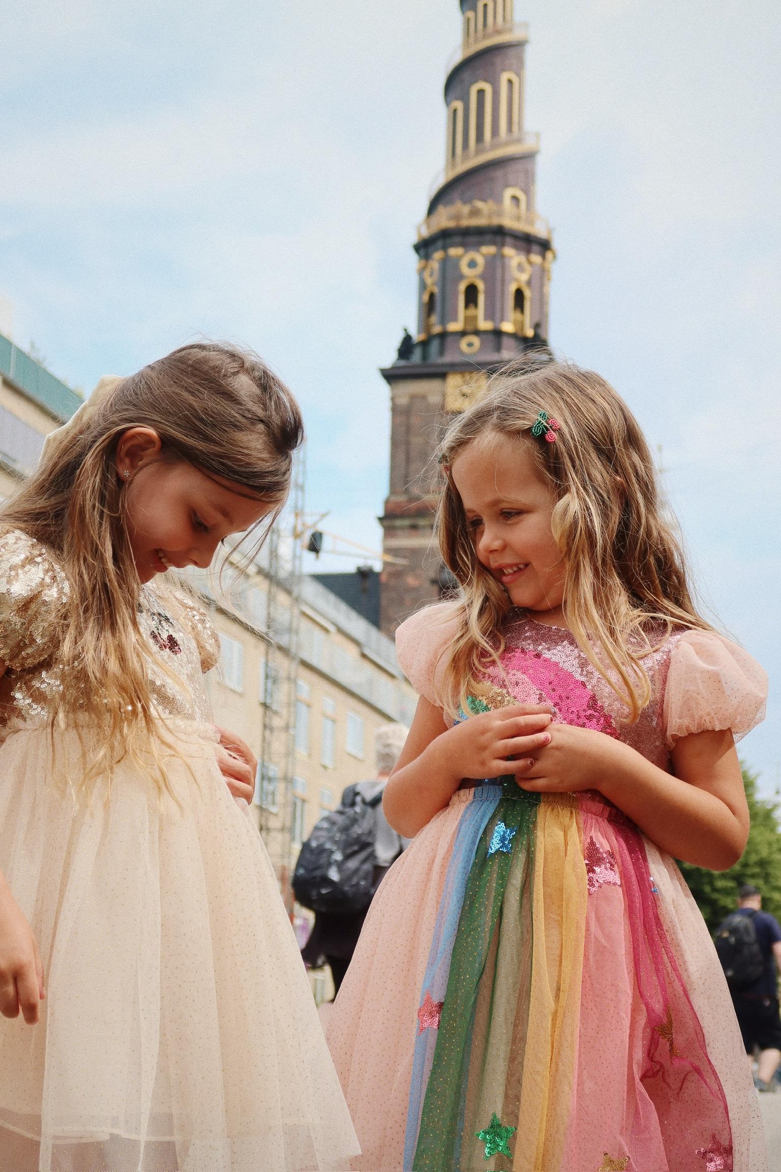 Konges Slojd Starla abito bambina paillettes tulle