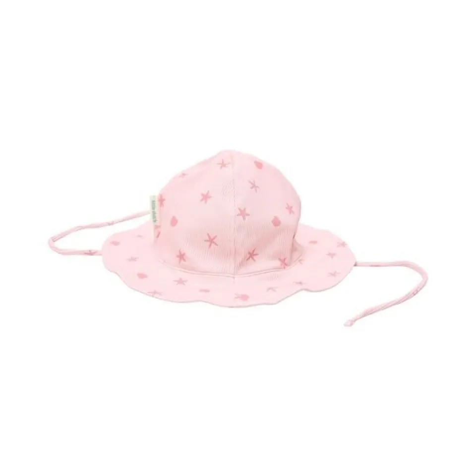 Little Dutch Cappello Sole Bimba Rosa Conchiglie Protezione Nuca