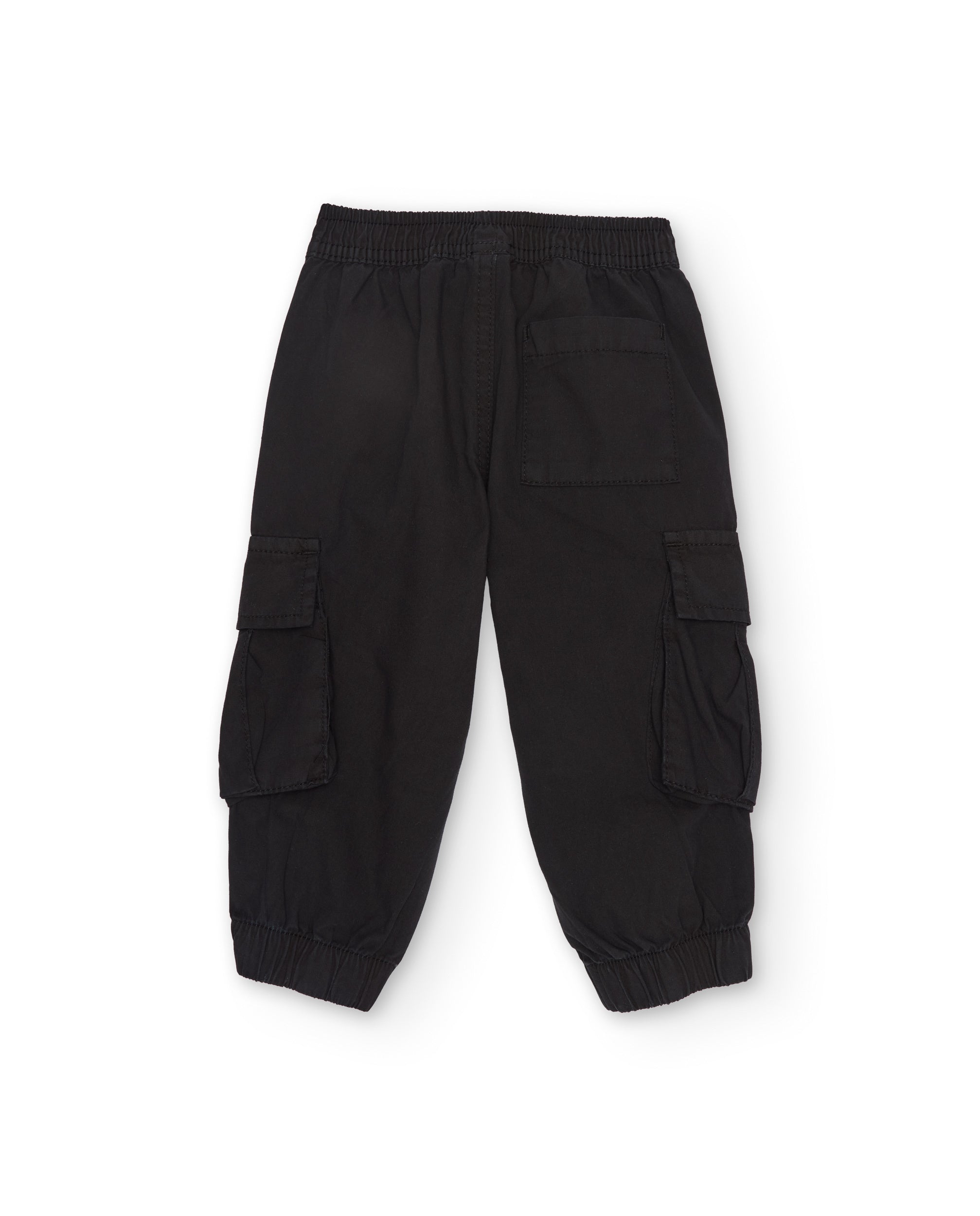 Tuc Tuc pantalone cargo bambino nero elastico tasconi