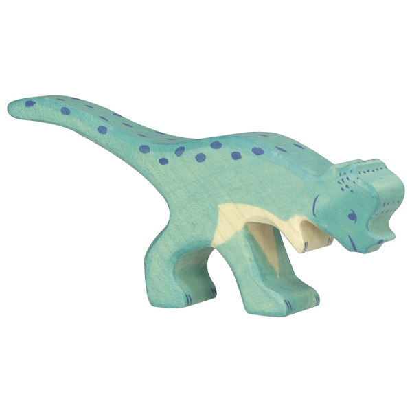 Holztiger Dinosauro Pachycephalosaurus figura legno