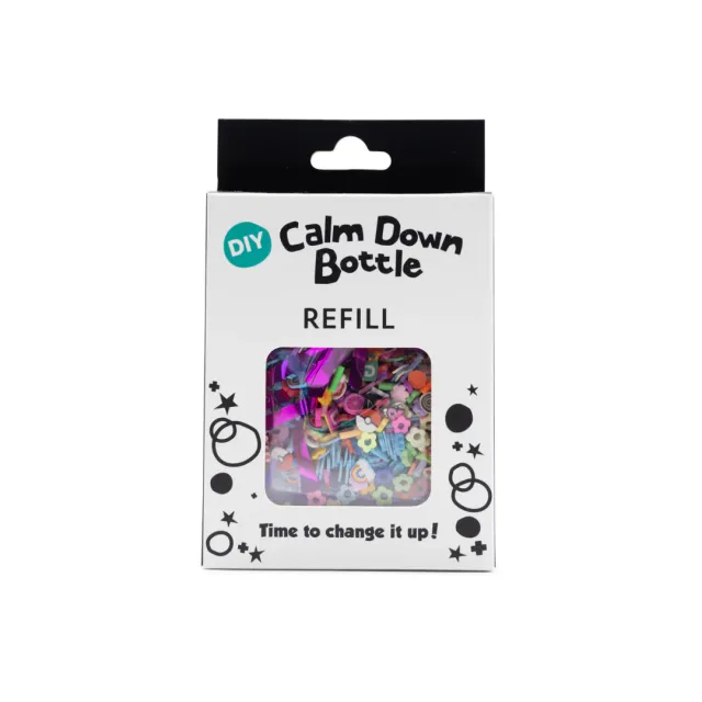 Jellystone Rainbow ricarica bottiglia sensoriale glitter