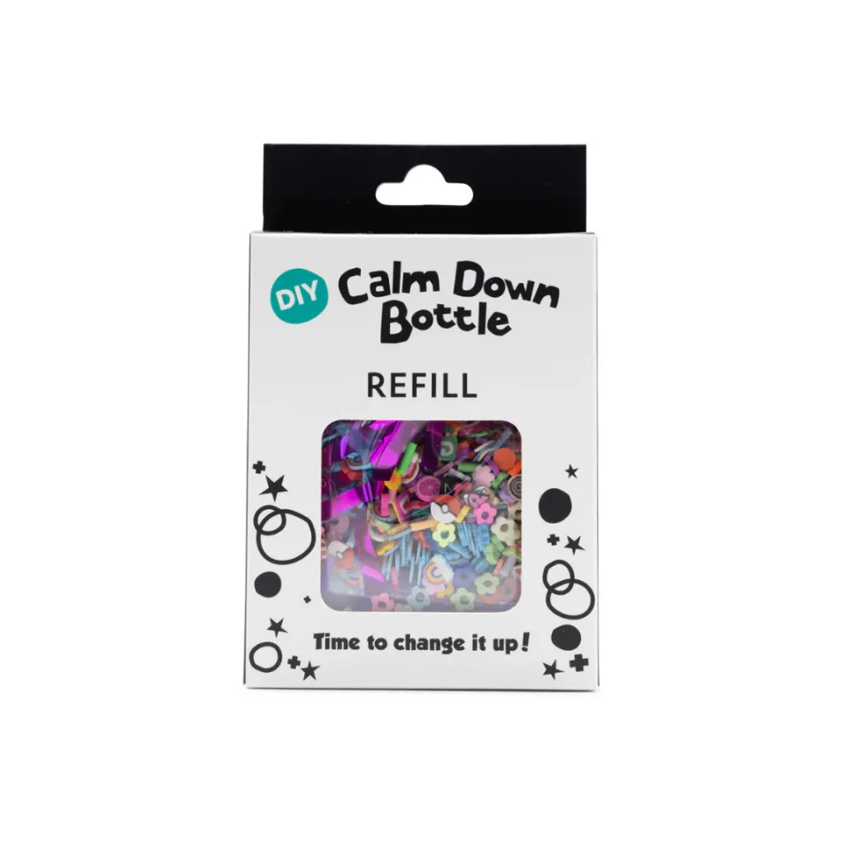 Jellystone Rainbow ricarica bottiglia sensoriale glitter
