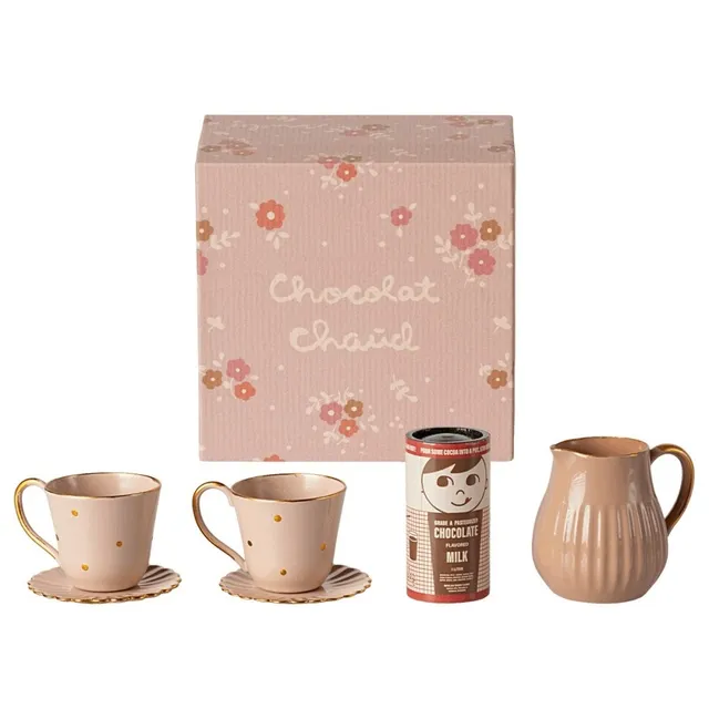 Maileg Miniature Set Cioccolata Calda Gioco in Metallo