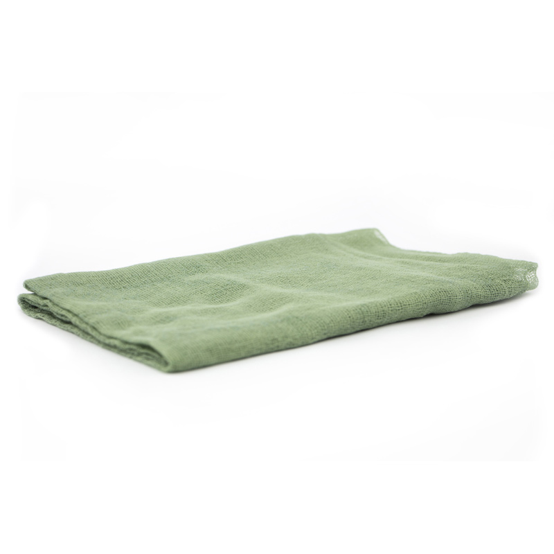 Ostheimer telo gioco garza cotone oliva 90x90 cm leggero