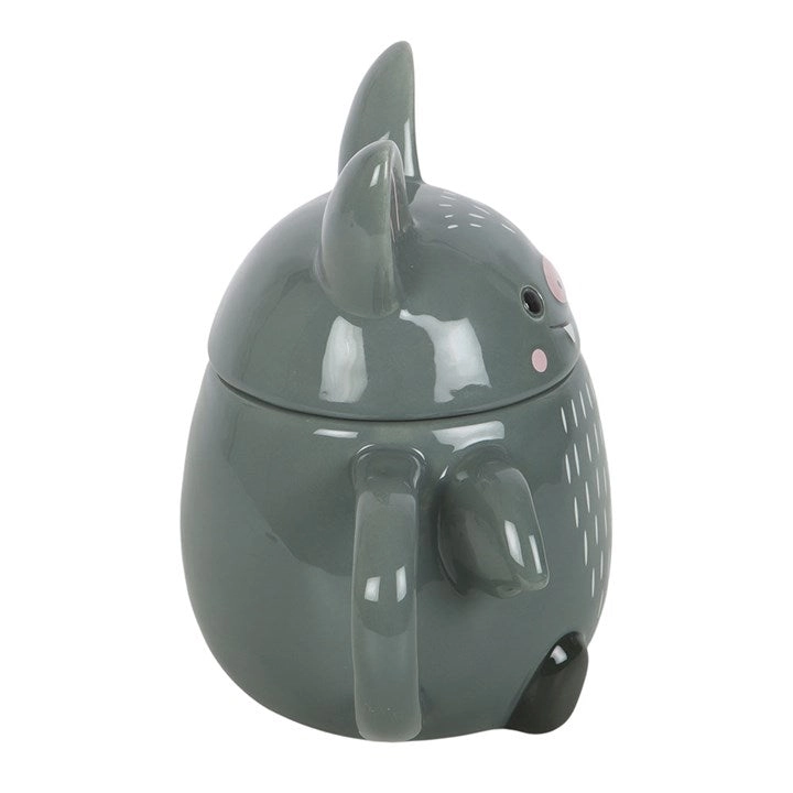 Tazza pipistrello ceramica con coperchio 450 ml
