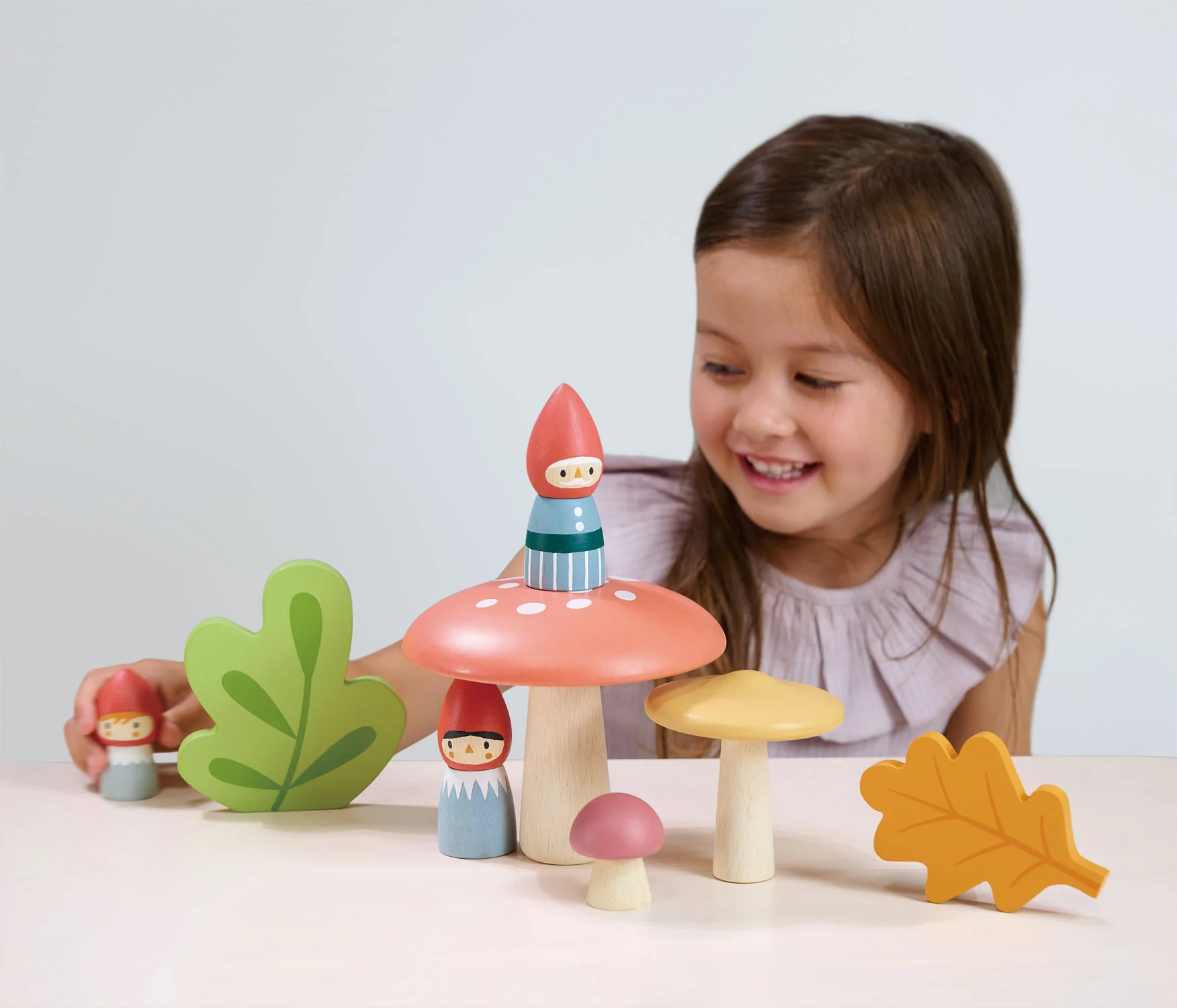 Tender Leaf Merrywood Famiglia gnomi bosco set legno 3 figure