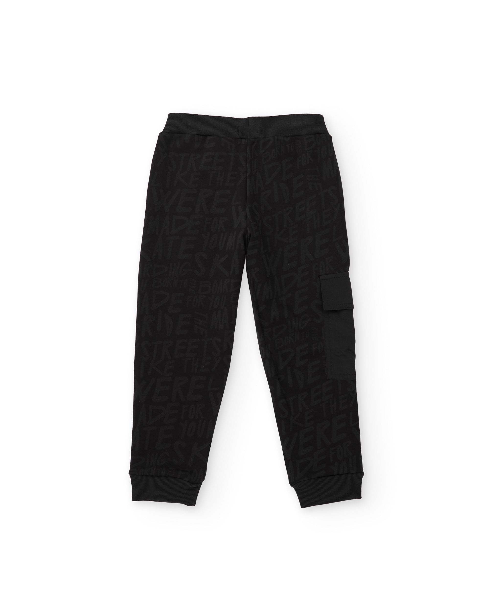 Tuc Tuc Dark Legend pantaloni bambino felpa nero cargo