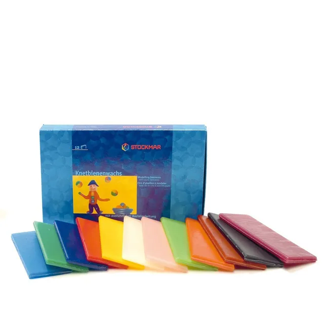 Stockmar Set 12 Fogli Cera da Modellare in Scatola