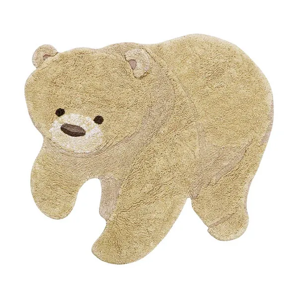 Lorena Canals Bear tappeto orso beige cotone 120x122 cm