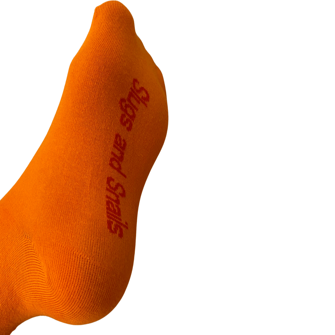 Slugs & Snails Adult Block Colour Collant Arancione Cotone Bio