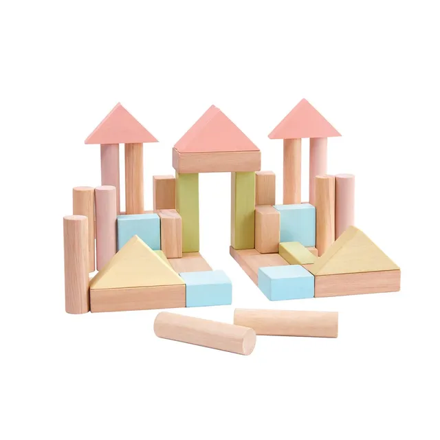 Plan Toys Costruzioni pastello mattoncini legno 40 pezzi