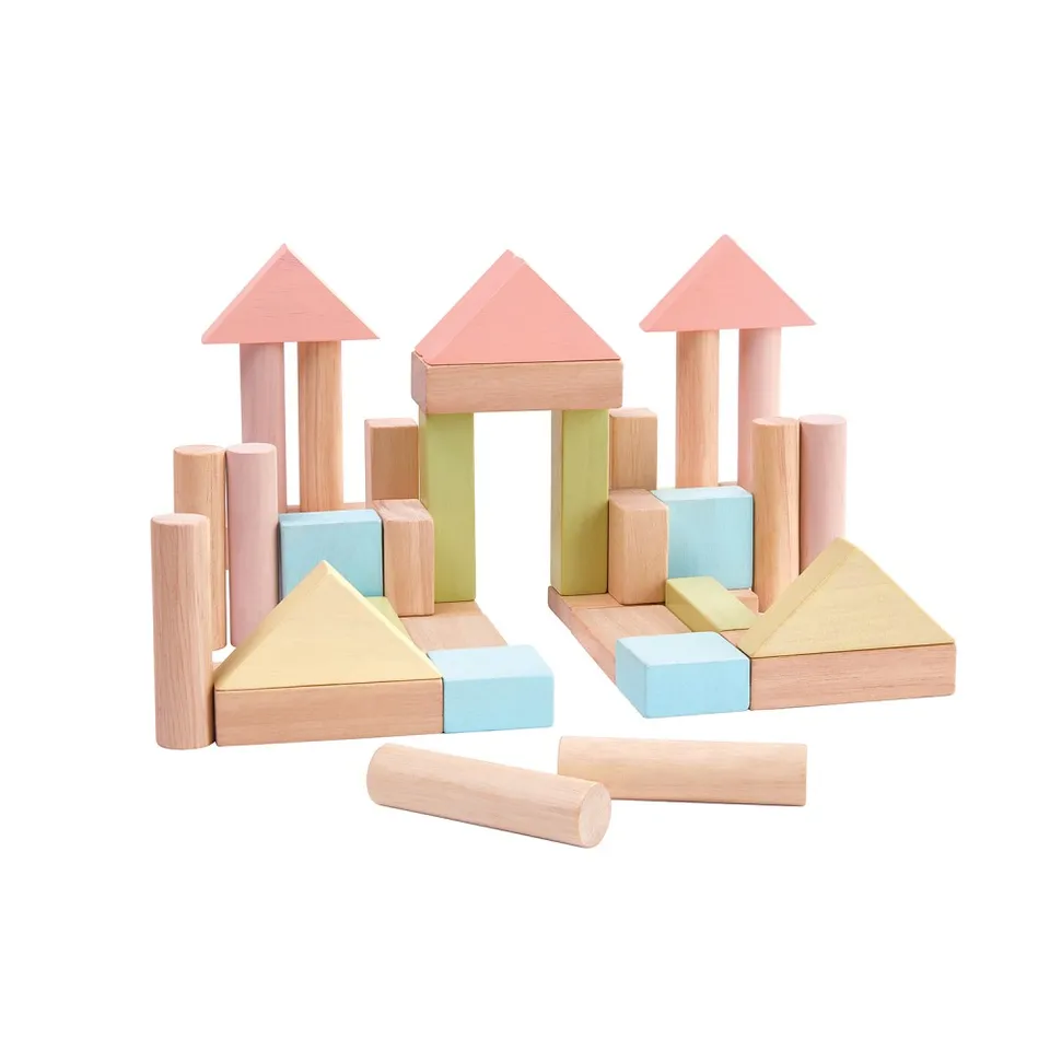 Plan Toys Costruzioni pastello mattoncini legno 40 pezzi