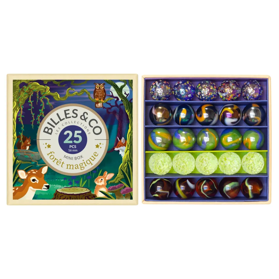 Billes & Co Magic Forest biglie in vetro scatola 25 pezzi