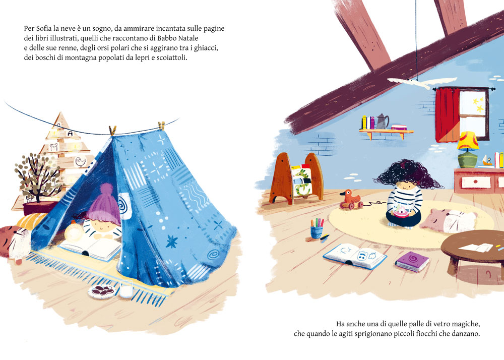 Mimebù La neve sul mare libro albo-gioco 3-6 anni