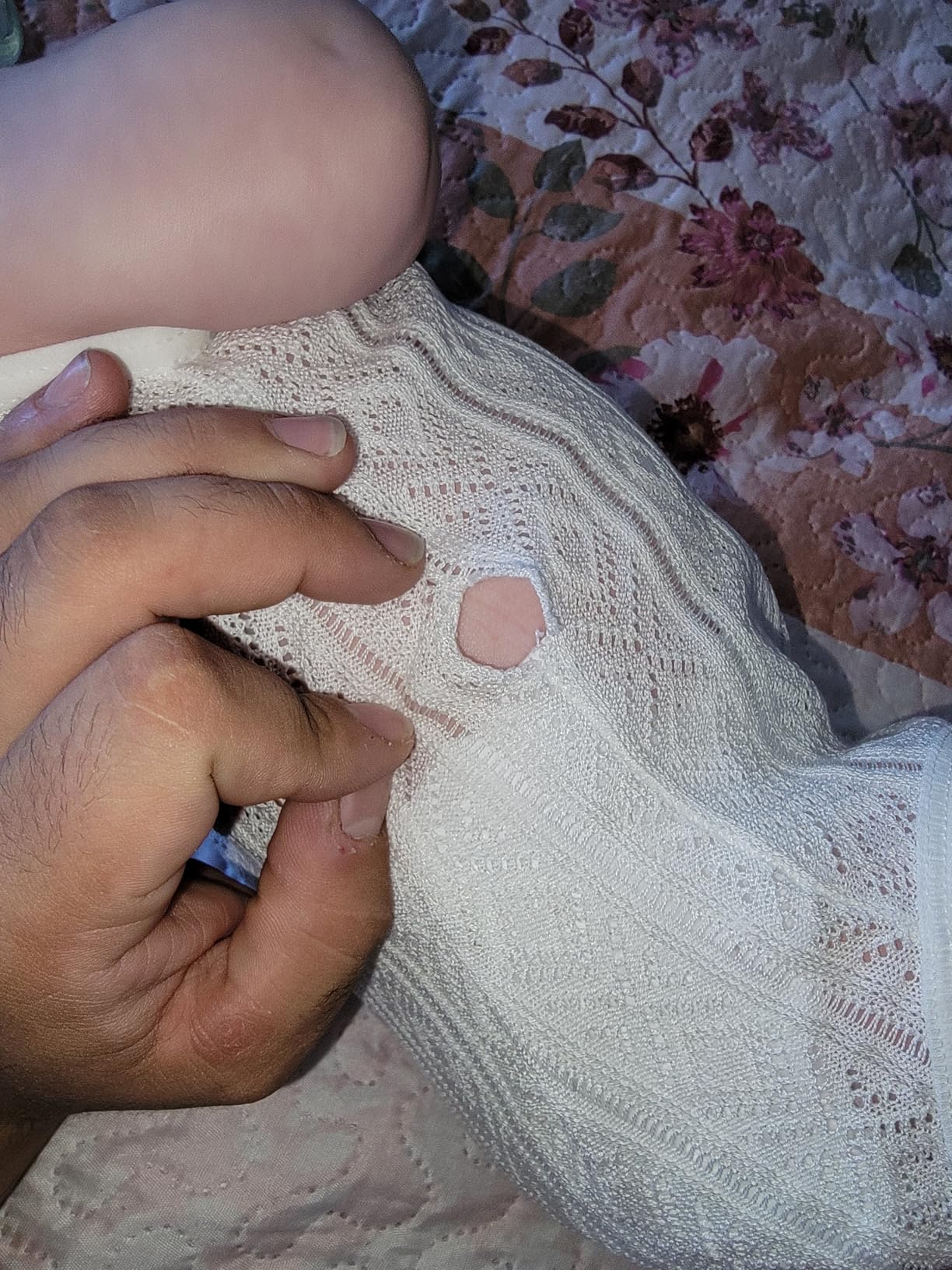 Babidu Perlé Body Spalline Sottili Cotone Bianco 18 Mesi